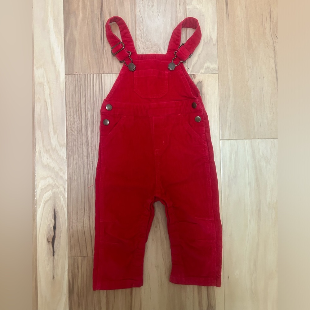 Red overalls